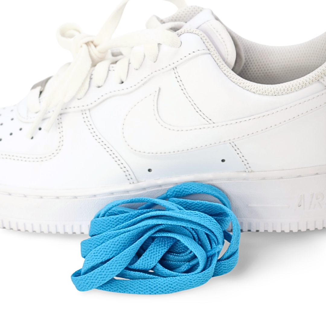 Bayside Blue flat laces