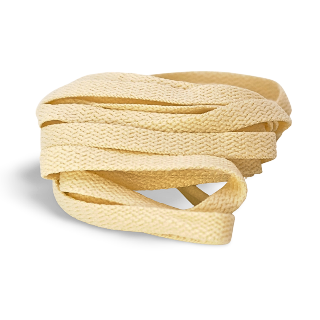 Beige flat laces