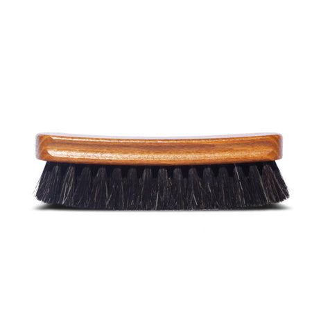 Large horsehair brush for shoe polishing