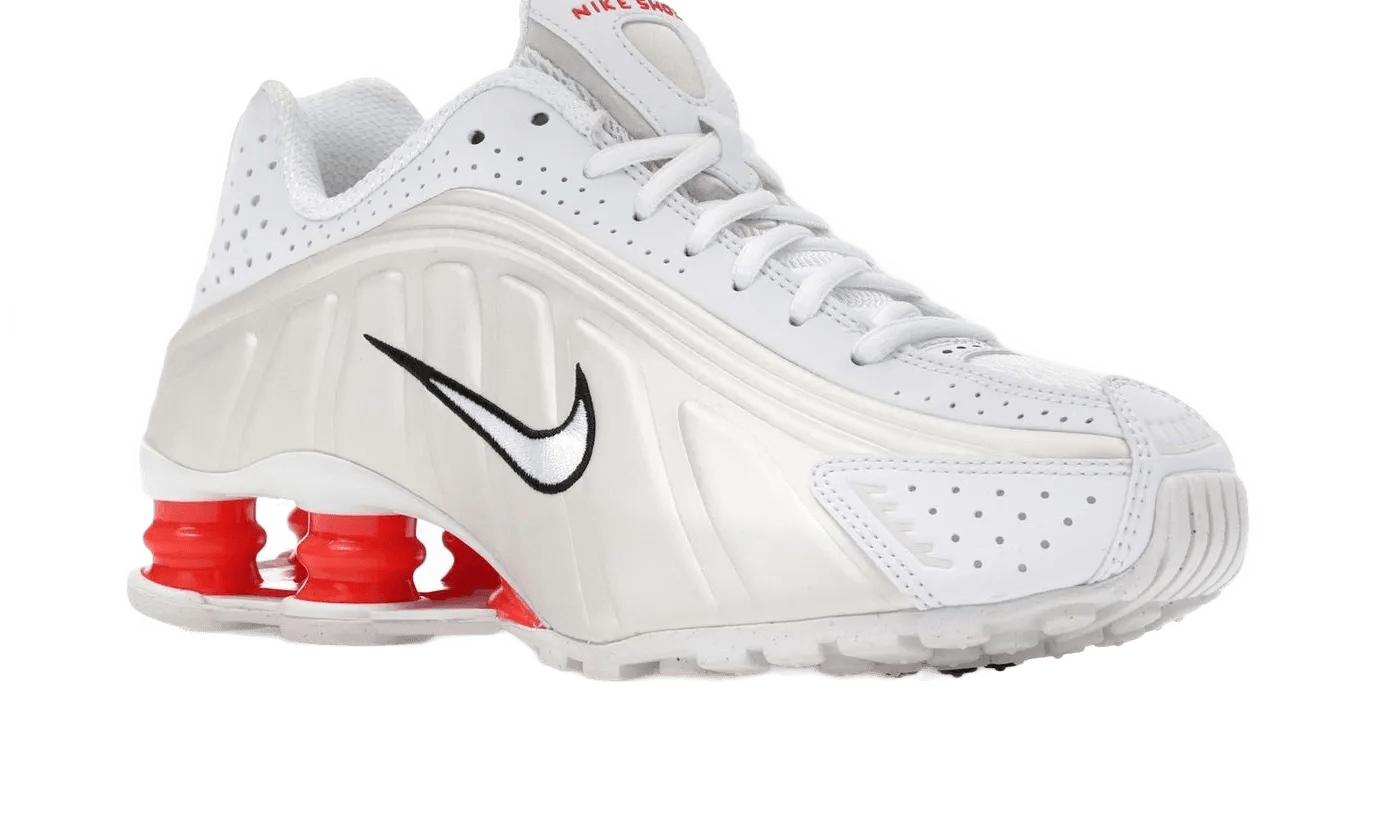 Nike Shox R4 White Phantom Picante Red - AR3565-103