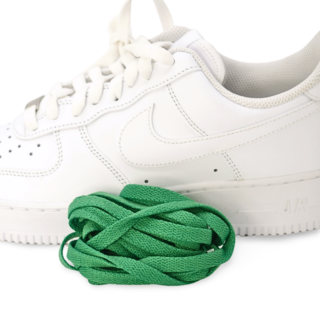 Dark Green flat laces