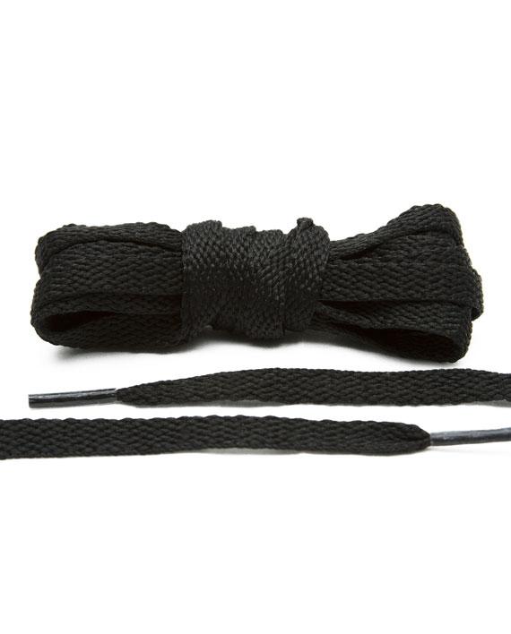 Black flat laces