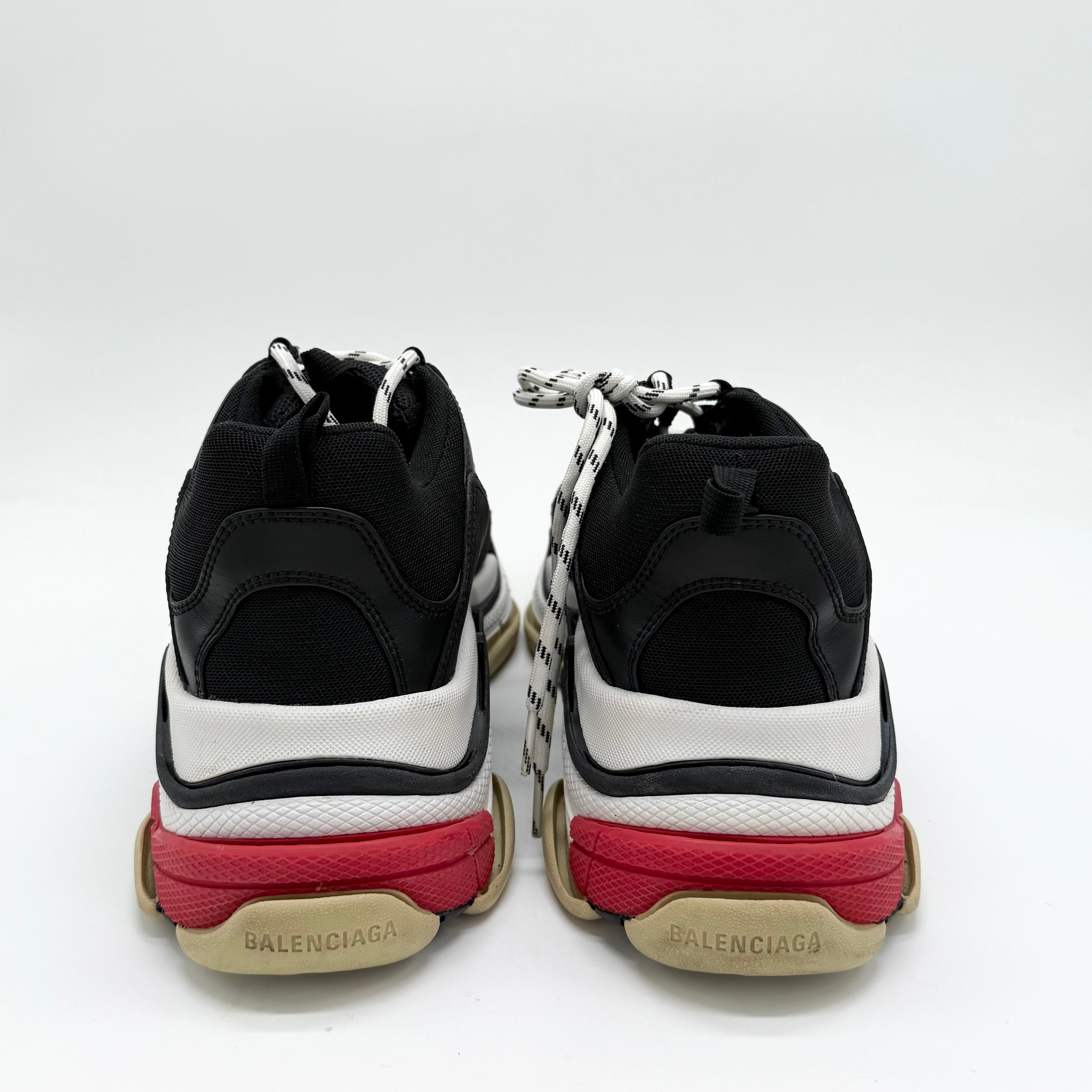 Balenciaga Triple S Black White Red EU 46
