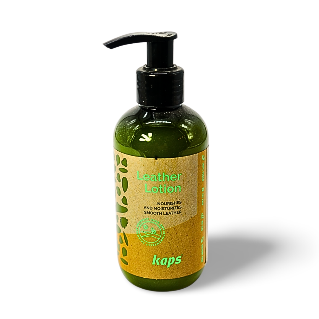 Vegan leather lotion