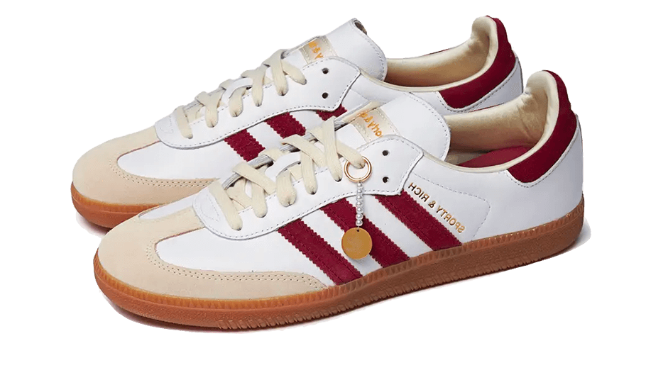 Adidas Samba OG Sporty and Rich White Core Burgundy