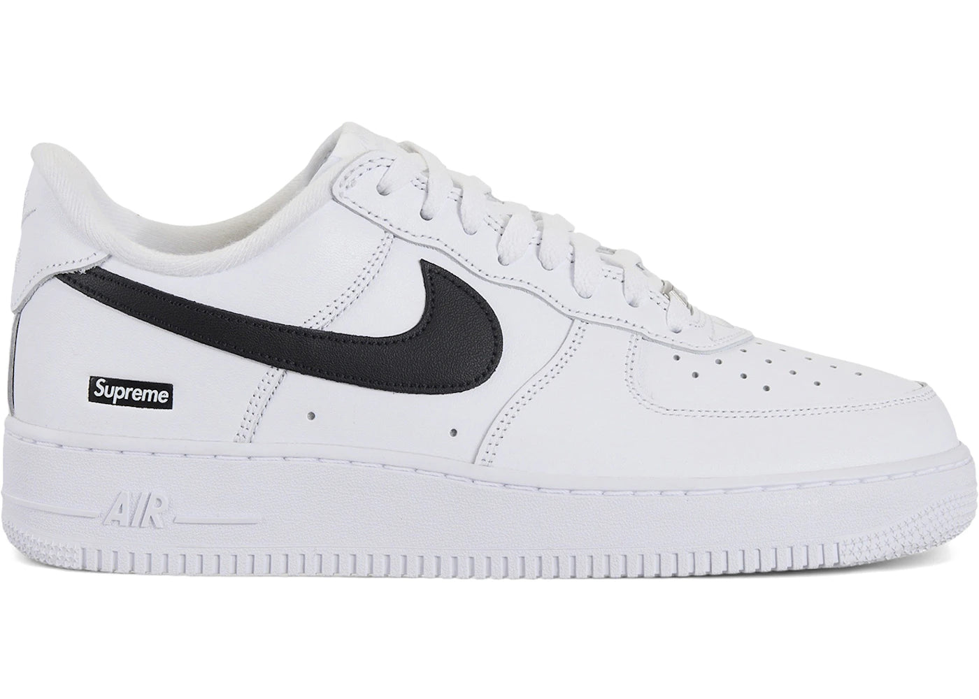Nike Air Force 1 Low Supreme White Black - CU9225-102