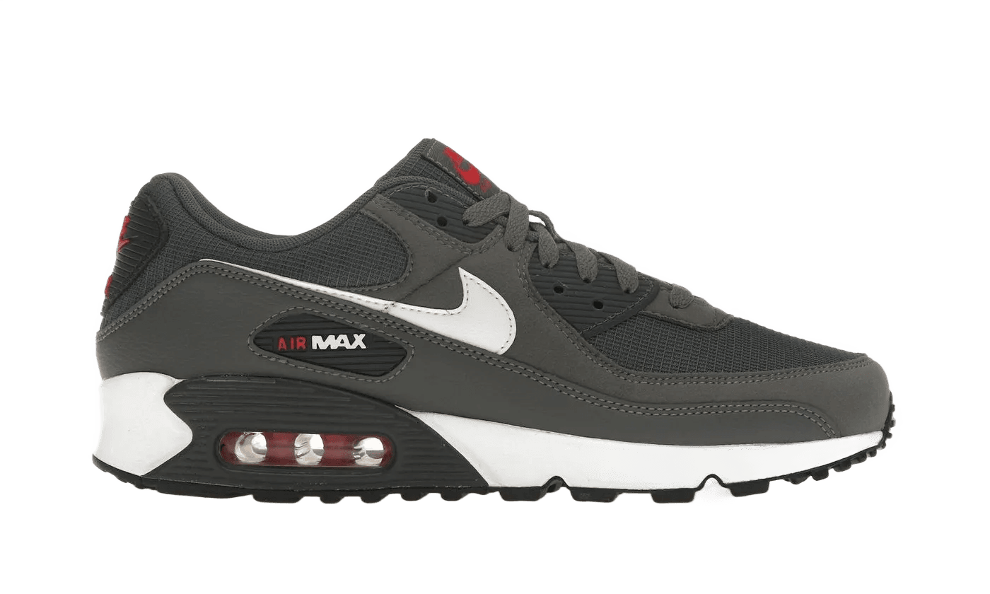Nike Air Max 90 Iron Grey University Red - DR0145-003